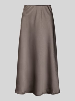 Spódnica midi z satyny z elastycznym pasem model ‘Bovary’ Shop The Look MANNEQUINE
