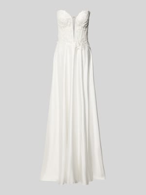Regular Fit Brautkleid in semitransparentem Design Shop The Look MANNEQUINE