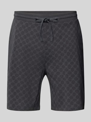 Shorts aus Baumwolle mit Logo-Muster Shop The Look MANNEQUINE