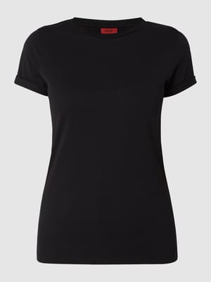 T-Shirt mit Rundhalsausschnitt Modell 'The Plain' Shop The Look MANNEQUINE