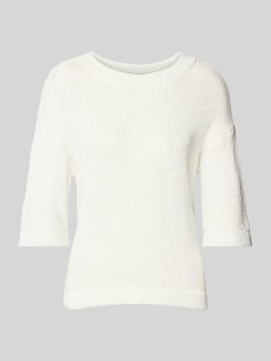 Regular fit gebreide pullover met ronde hals Shop The Look MANNEQUINE