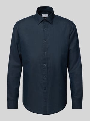Slim Fit Freizeithemd aus Leinen-Baumwoll-Mix Shop The Look MANNEQUINE