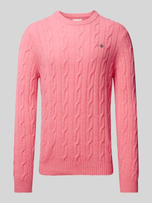 Gebreide pullover met kabelpatroon Shop The Look MANNEQUINE