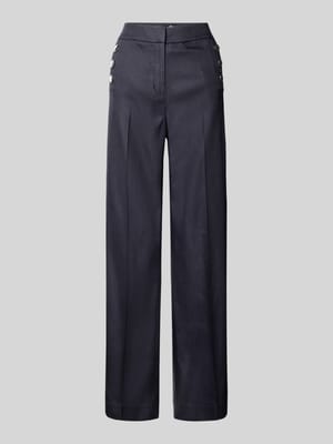Fein strukturierte Hose mit Knöpfen Shop The Look MANNEQUINE