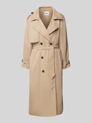 Regular Fit Trenchcoat mit Reverskragen Modell 'CHLOE' Shop The Look MANNEQUINE