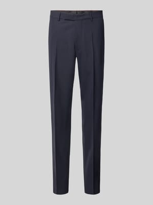 straight fit broek met persplooien model 'Totti' Shop The Look MANNEQUINE