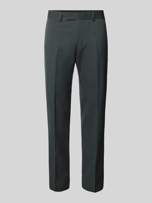 Slim fit pantalon met persplooien, model 'Melwin' Shop The Look MANNEQUINE