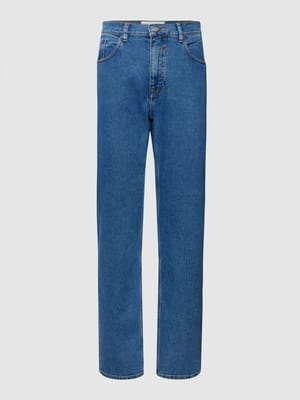 Tapered Fit Jeans mit Label-Patch Modell 'AARJO' Shop The Look MANNEQUINE