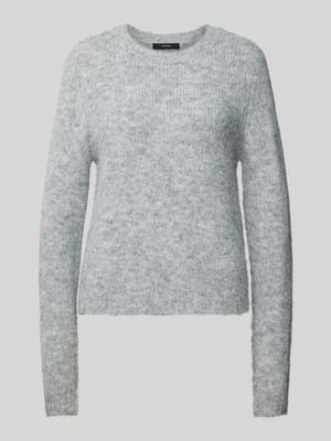 Regular Fit Strickpullover mit Wollanteil Modell 'NOVAH' Shop The Look MANNEQUINE