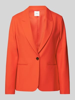 Blazer in effen design met paspelzakken Shop The Look MANNEQUINE