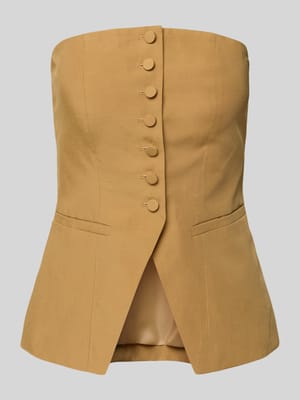 Bandeautop met doorknoopsluiting Shop The Look MANNEQUINE