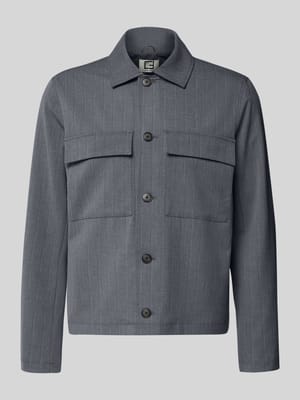 Regular Fit Hemdjacke mit Viskose-Anteil Modell 'Grahn' Shop The Look MANNEQUINE