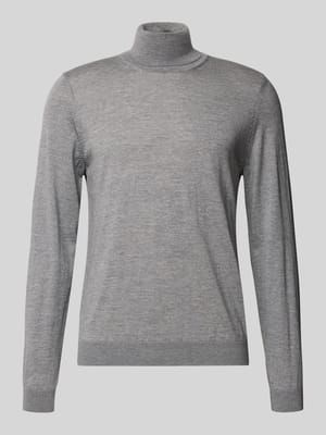 Regular Fit Rollkragenpullover aus reiner Schurwolle Modell 'MUSSO' Shop The Look MANNEQUINE
