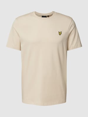 T-Shirt mit Label-Stitching Shop The Look MANNEQUINE