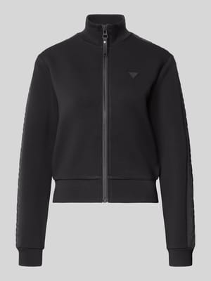 Regular Fit Sweatjacke aus Viskose-Mix Shop The Look MANNEQUINE