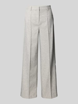 Spodnie z domieszką lnu i szwami wzdłużnymi model 'RIU' Shop The Look MANNEQUINE