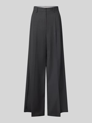 Weite Hose aus reiner Schurwolle Modell 'ADELFI' Shop The Look MANNEQUINE