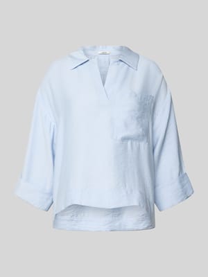 Bluse mit Brusttasche und V-Ausschnitt Modell 'Felmara' Shop The Look MANNEQUINE