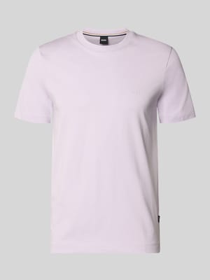Regular Fit T-Shirt mit Logo Detail Modell 'THOMPSON_01' Shop The Look MANNEQUINE