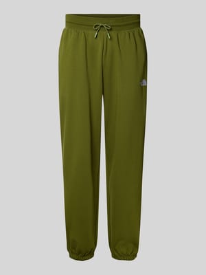 Regular fit sweatpants met labelstitching Shop The Look MANNEQUINE