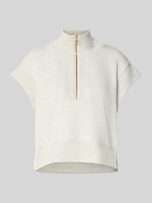 Sweatshirt met opstaande kraag en ritssluiting, model 'kelly' Shop The Look MANNEQUINE