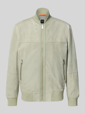 Regular fit jack van echt geitenleer, model 'JOHICE' Shop The Look MANNEQUINE