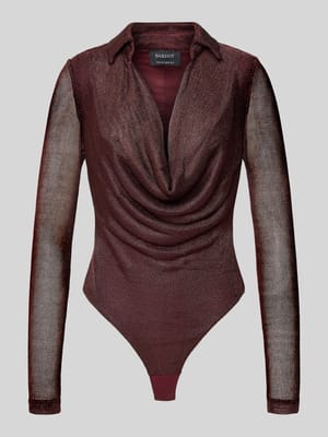 Body aus Viskose-Mix mit Umlegekragen Modell 'LOREL' Shop The Look MANNEQUINE