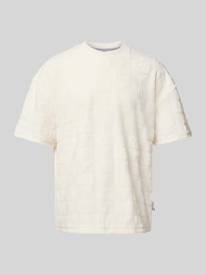 Loose Fit T-Shirt mit Stehkragen Shop The Look MANNEQUINE