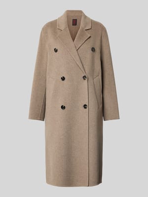 Płaszcz z kołnierzem z połami i wpuszczanymi kieszeniami Shop The Look MANNEQUINE