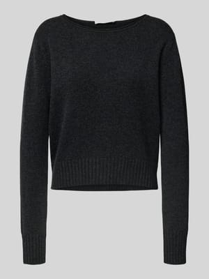 Strickpullover aus Kaschmir-Mix mit Rundhalsausschnitt Shop The Look MANNEQUINE