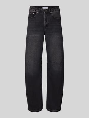 Straight Fit Jeans aus reiner Baumwolle Shop The Look MANNEQUINE