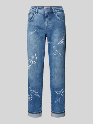 Regular Fit Jeans mit verkürztem Schnitt Modell 'Darleen' Shop The Look MANNEQUINE