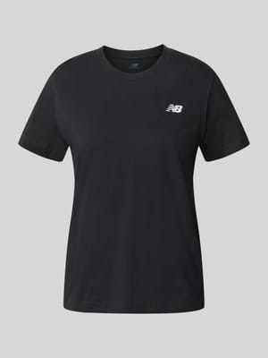 Regular Fit T-Shirt mit Logo-Stitching Shop The Look MANNEQUINE