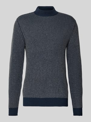 Gebreide pullover met ribboorden Shop The Look MANNEQUINE