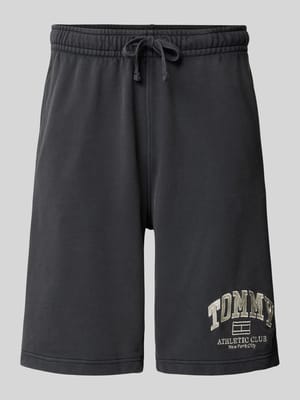 Regular fit sweatshorts met tunnelkoord, model 'ATHLETIC BBALL' Shop The Look MANNEQUINE