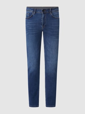 Slim Fit Jeans mit Kaschmir-Anteil Modell 'Tecade' Shop The Look MANNEQUINE