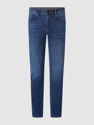 Slim Fit Jeans mit Kaschmir-Anteil Modell 'Tecade' Shop The Look MANNEQUINE