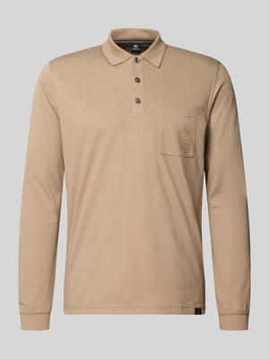Regular Fit Poloshirt in Two-Tone-Machart Shop The Look MANNEQUINE