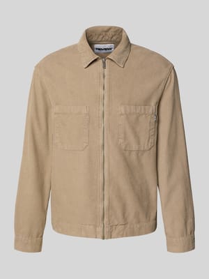 Regular fit jack met structuurmotief Shop The Look MANNEQUINE