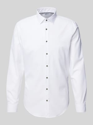 Super Slim Fit Business-Hemd mit Kentkragen Shop The Look MANNEQUINE