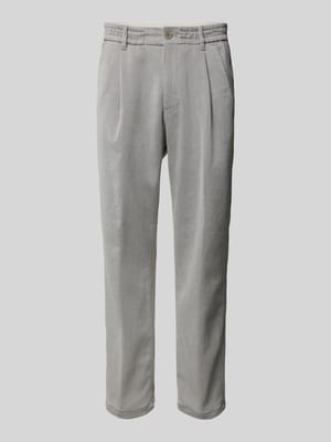 Spodnie o kroju regular fit z kieszeniami z tyłu model ‘CHASY’ Shop The Look MANNEQUINE