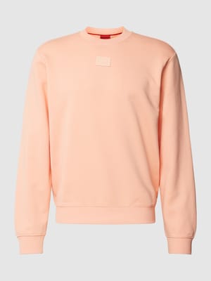 Sweatshirt met labelpatch, model 'Diragol' Shop The Look MANNEQUINE