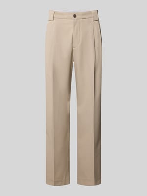 Stoffhose mit Bügelfalten und Eingrifftaschen Shop The Look MANNEQUINE