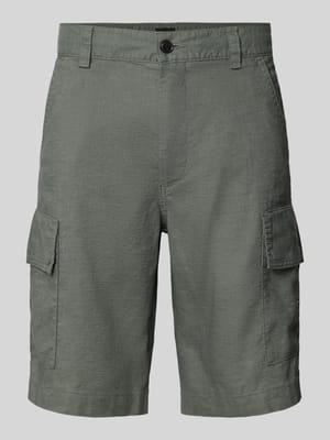 Relaxed Fit Cargoshorts aus Leinen-Mix Modell 'SISLA-CARGO-S1' Shop The Look MANNEQUINE