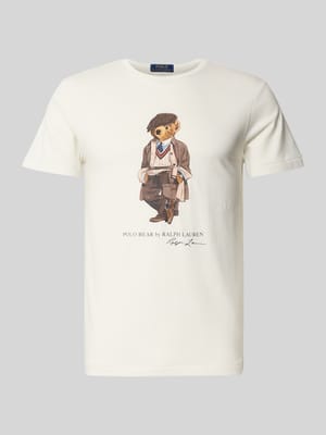 T-Shirt mit Label-Motiv-Print Shop The Look MANNEQUINE