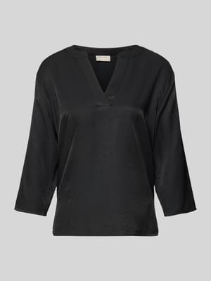 Blusenshirt mit V-Ausschnitt Modell 'HILDA' Shop The Look MANNEQUINE
