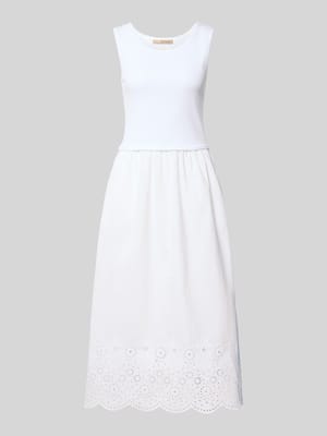 midi-jurk met ajourwerk Shop The Look MANNEQUINE