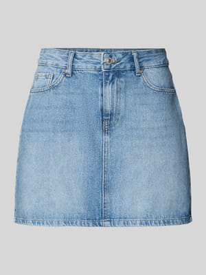 Eng anliegender Jeansrock aus Bio-Baumwoll-Mix Modell 'STELLA' Shop The Look MANNEQUINE
