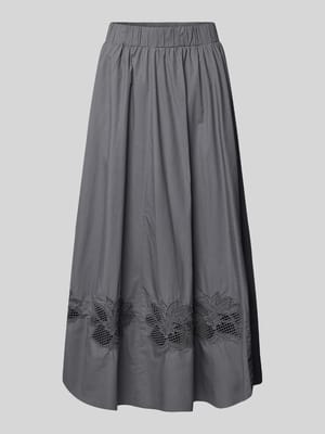 Maxirock mit Spitzenbesatz Shop The Look MANNEQUINE