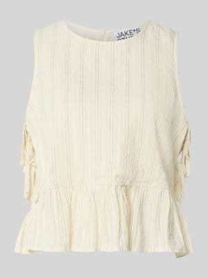 Blusentop mit seitlicher Schnürung Shop The Look MANNEQUINE